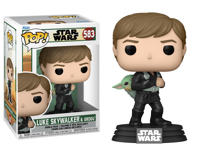 Funko Pop Star Wars: Book of Boba Fett - Luke Skywalker w/ Grogu