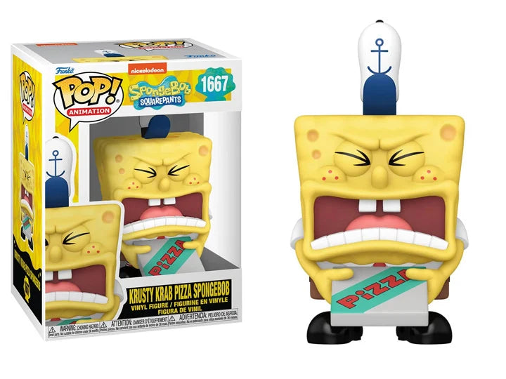 Funko Pop Animation: Bob Esponja - Bob Pizza de Don Cangrejo